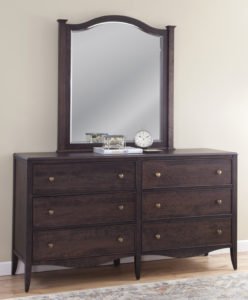 #68001 6 Drawer Dresser and #68010 Arch Mirror