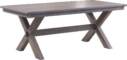 #52-3878-212 Cross Trestle Table without leaves