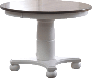 Estate Single Pedestal Table Solid Top