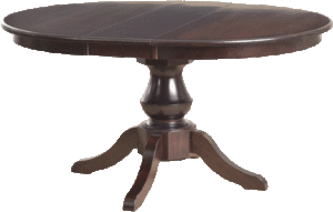 #S-4848-212 Estate Single Pedestal Round Table 1 Leaf