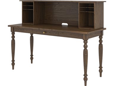 #88900 Library Desk with Hutch Top