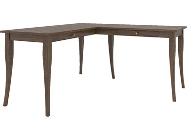 88920 L Shaped Left Writing Desk Withe Right Return and #15 Leg