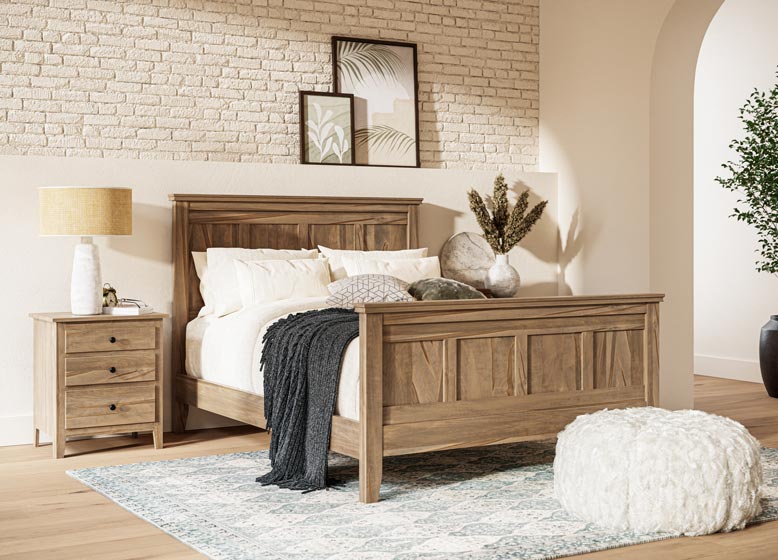 jamestown shaker bedroom in wormy maple fc-57283 blair