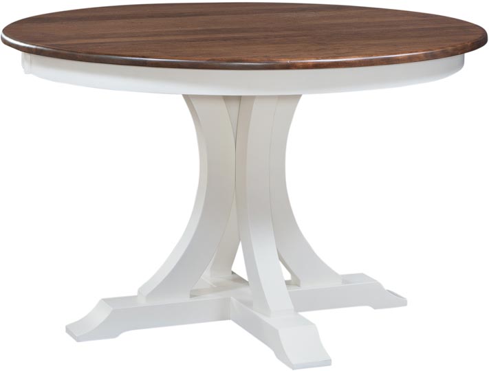 Round Solid Top Table with S8 Base and Round Over Table Edge